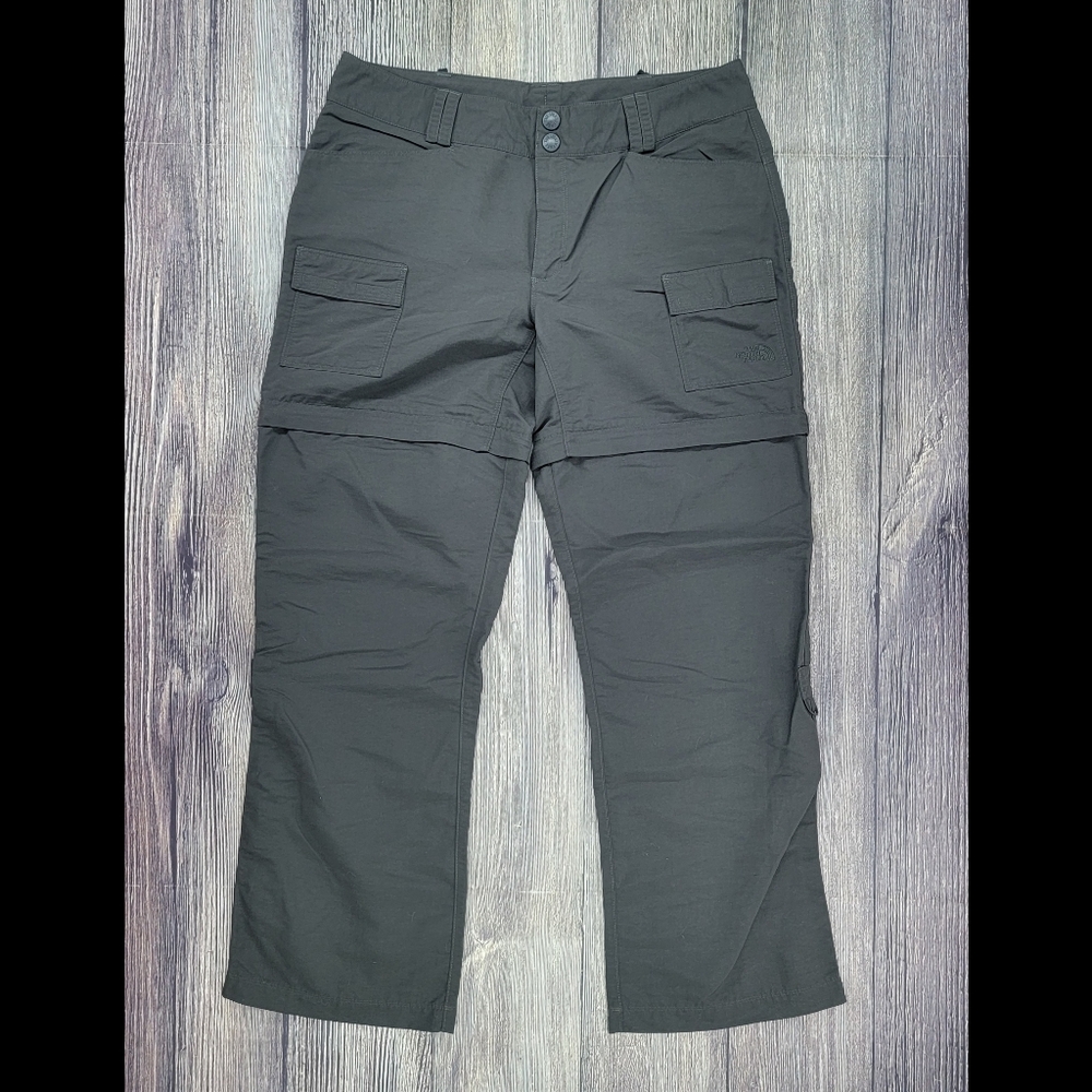 The North Face Transformer Nylon Dark Gray Zip-Off Pants Short Inseam